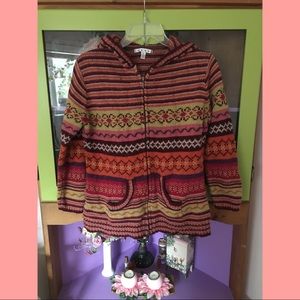 🌸colorful CAbi zip-up sweater🌸